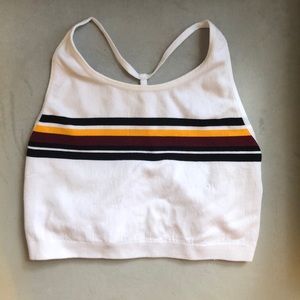 White crop top